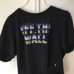 Vans off the wall crop top